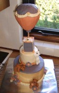 Hot Air Balloon Theme Stack Cake